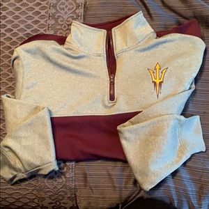 Men's Colosseum Charcoal Arizona State Pullover